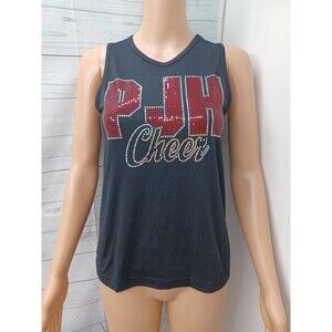 Varsity Cheer PJH Cheer Womens Black Racerback Tank Top Sz XS